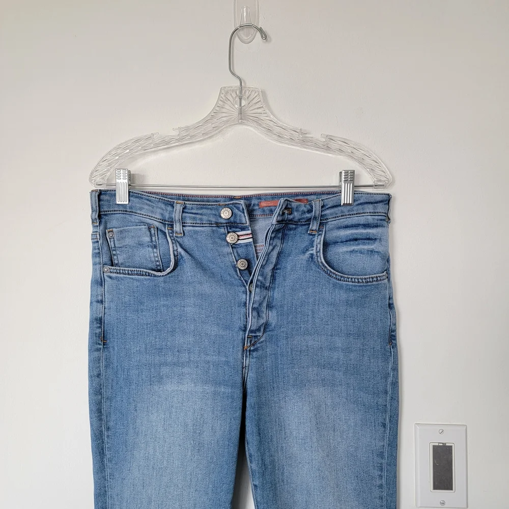 Anthropologie Sky Blue Flare Jeans - Picture 5 of 13